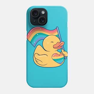 Cute LGBT Rainbow Rubber Ducky Phone Case