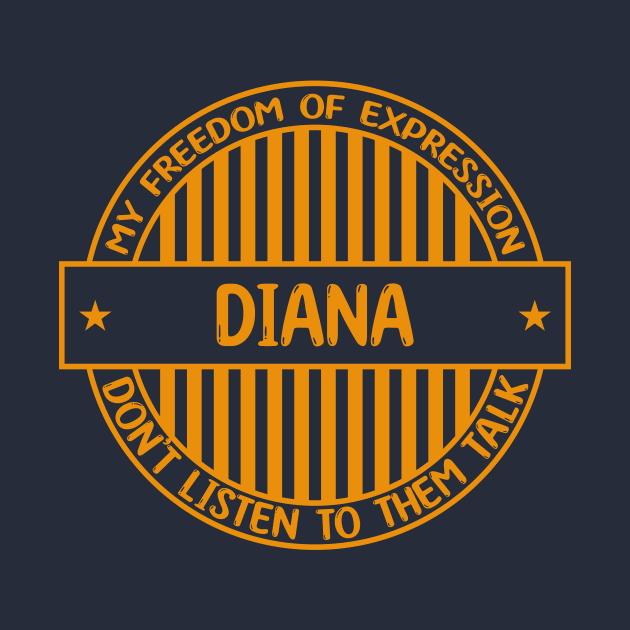 Diana - Freedom of expression badge by Zakiyah R.Besar