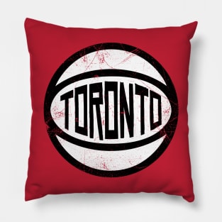 Toronto Retro Ball - Red Pillow