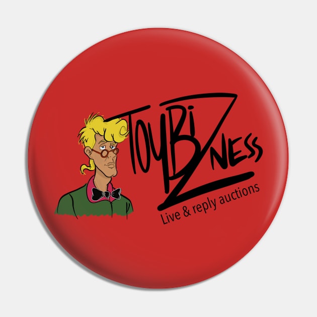 toybizness Egon Black Logo Pin by ToyBizness