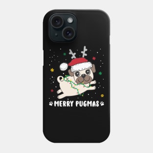 Christmas Merry Pugmas Cute Pug X-Mas Party Pug Lover Phone Case