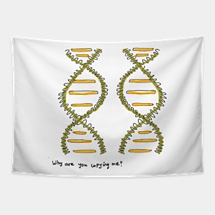 Gene copying science joke Tapestry