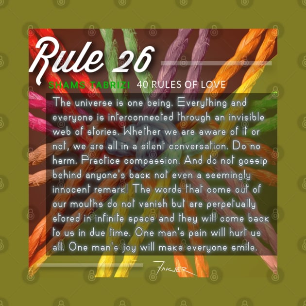 40 RULES OF LOVE - 26 by Fitra Design