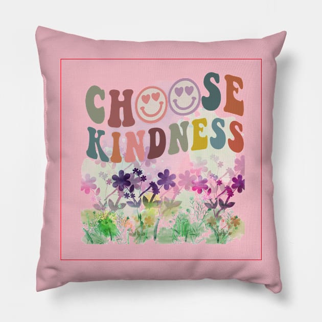 Choose Kindness Pillow by 1LonesomeArt