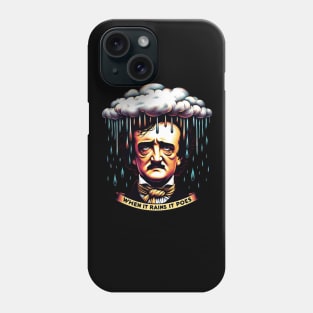 Funny Edgar Allan Poe Literary Goth When It Rains It Poes Phone Case