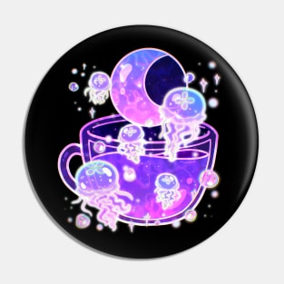 Cosmic Jellyfish Teacup Pin