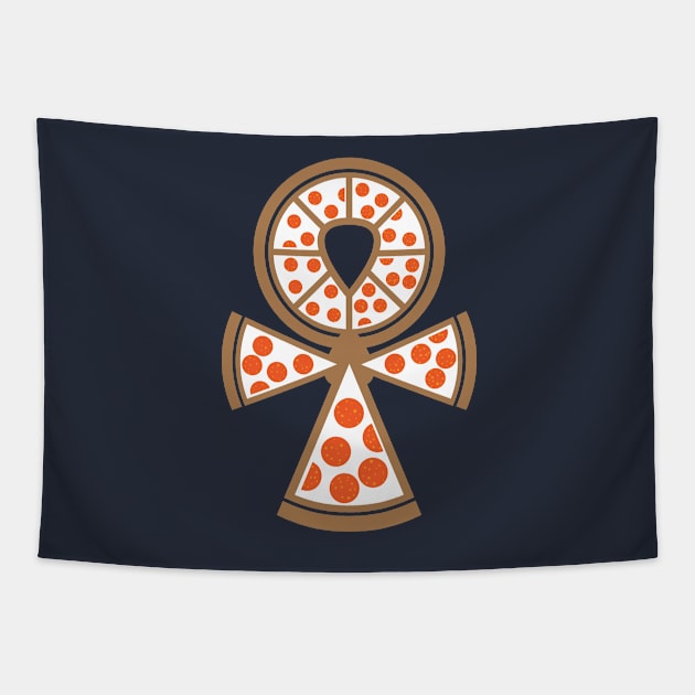 Pizza Ankh Tapestry by PizzaIsLife