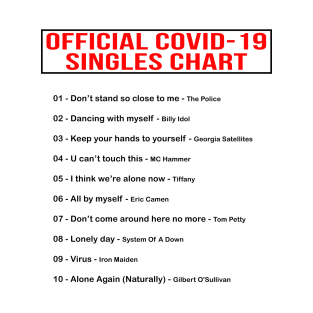 COVID-19 singles chart T-Shirt