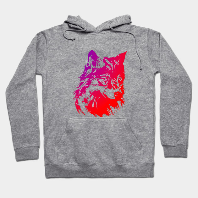 red wolf hoodie