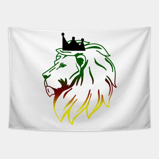 rasta lion tapestry