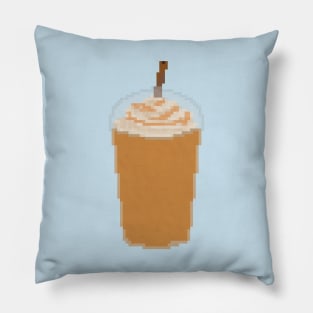 Iced frappe with caramel pixel art Pillow