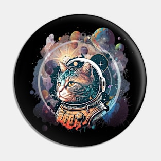 Astronaut Cat Space Kitty Pin