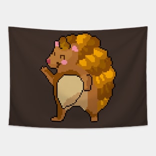 Pixel Hedgehog Harmony Tapestry