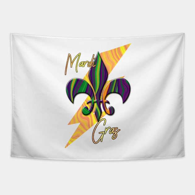 Mardi Gras Tubular Tapestry by RoxanneG