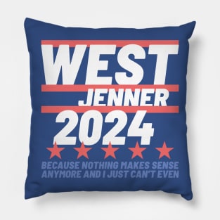 Kanye West and Caitlyn Jenner 2024 Presidential Election Campaign Pillow