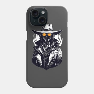 Weird Wild West: Cyberpunk Cowboy Horror Phone Case