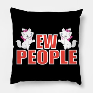 Meow people tee design birthday gift graphic Pillow