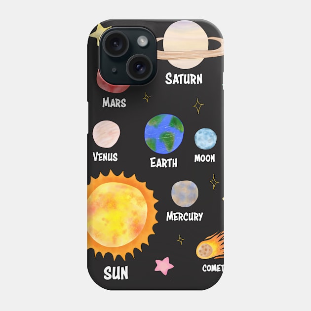 The Solar System Phone Case by RocksNMills