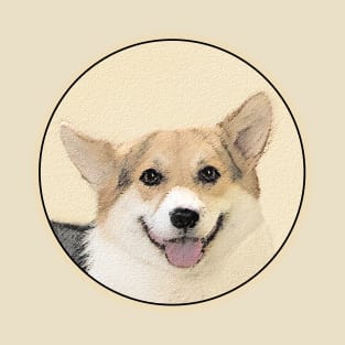 Pembroke Welsh Corgi Painting - Original Dog Art T-Shirt