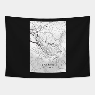 Bremen Germany City Map Tapestry