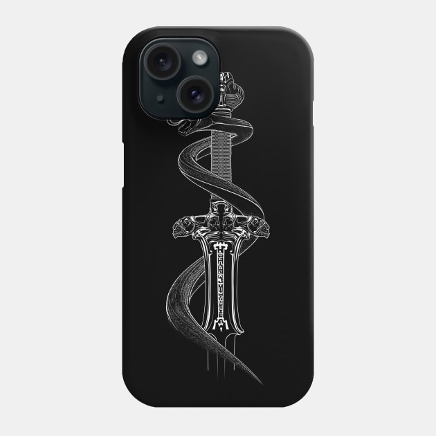 Atlantean Conan Sword with Snake - Version without text Phone Case by TMBTM