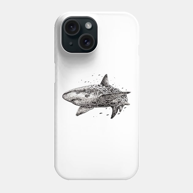 Shark Phone Case by A.Delos Santos Artworks