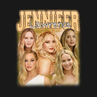 RETRO VINTAGE JENNIFER LAWRENCE BOOTLEG STYLE T-Shirt