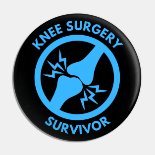 Knee Surgery Survivor Pin
