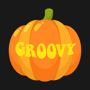 Groovy Pumpkin Retro 60s T-Shirt