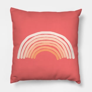 Peach Fuzz Rainbow Pantone Color of the Year 2024 Pillow