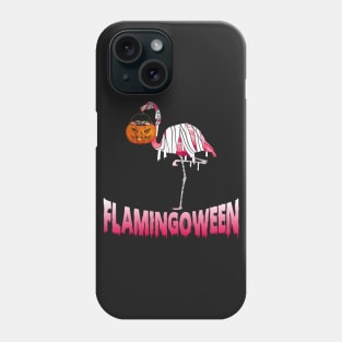 Flamingoween  Flamingo Mummy Costume Happy Hallowe Phone Case