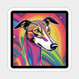 Psychedelic Greyhound Magnet