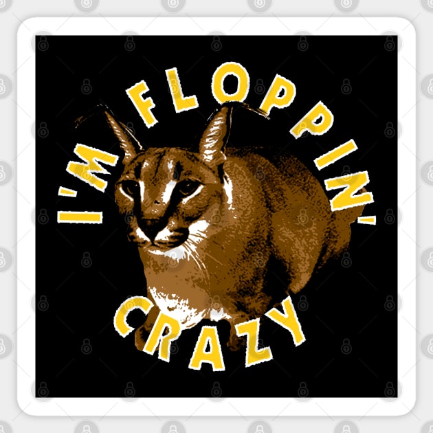 Big Floppa Meme Cat' Sticker