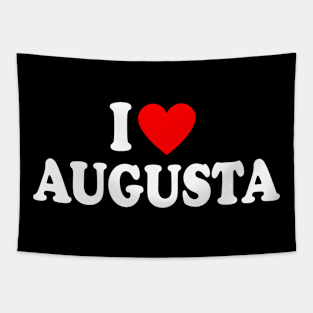I Heart Augusta City Tapestry