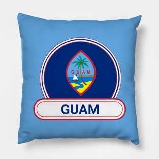 Guam Country Badge - Guam Flag Pillow