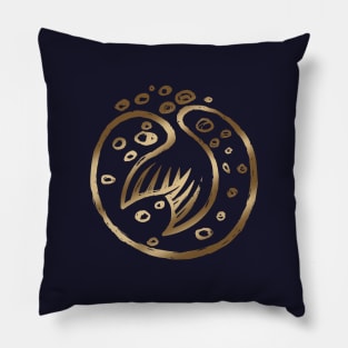 Mermaid Fin Golden Gradient 2 Pillow