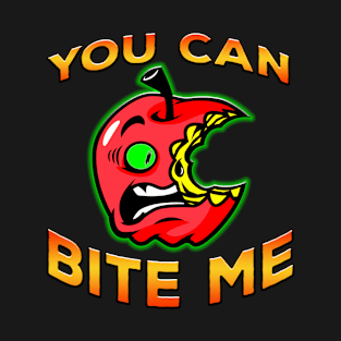 You Can Bite Me Apple Orange T-Shirt