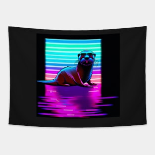 Good Vibes Summer Otter Tapestry