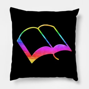 Rainbow Book Outline Pillow