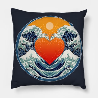 Waves of Love Pillow