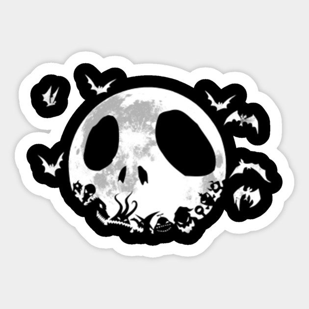 Disney Nightmare Before Christmas Lunarset Halloween Nightmare Before Christmas Sticker Teepublic
