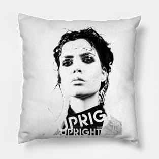 PORTRAIT UPRIGHT grid effect Pillow