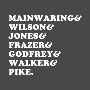 Dad's Army Mainwaring Pike Jones Frazer Godfrey T-Shirt