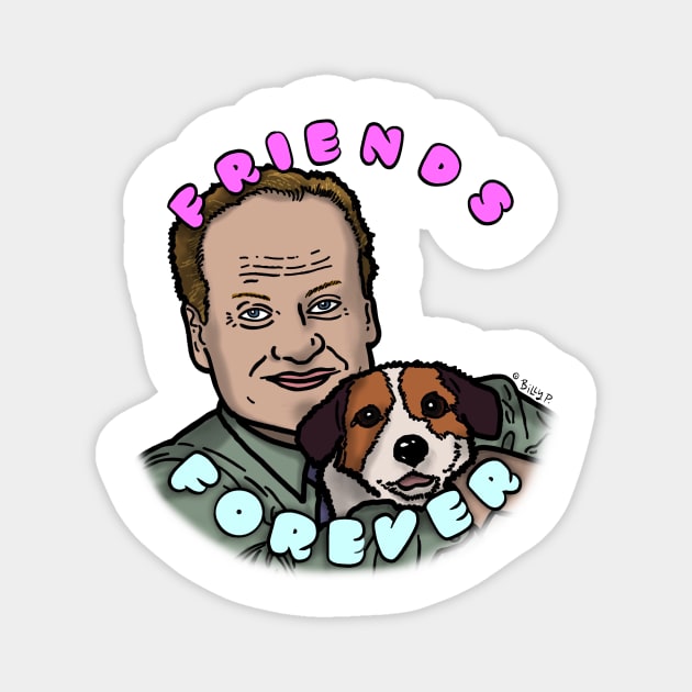 Frasier and Friend Magnet by The Ghost In You