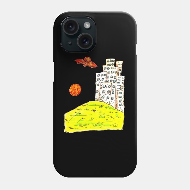 Saucer City Phone Case by David B Metcalfe