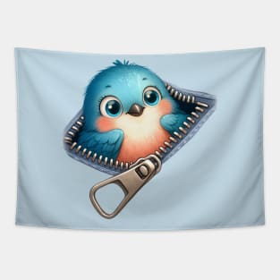 Cute Blue Jay Tapestry