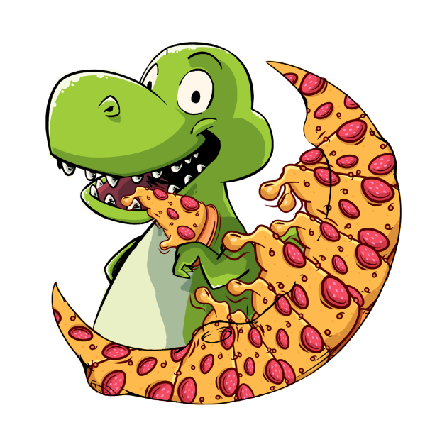 Dinosaur, Pizza, T Rex, Pizza TShirt TeePublic