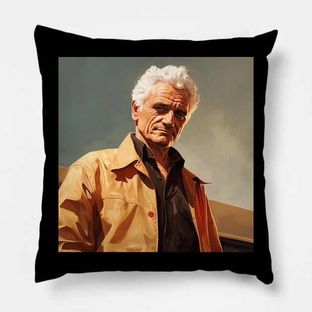 Jacques Derrida Pillow by ComicsFactory