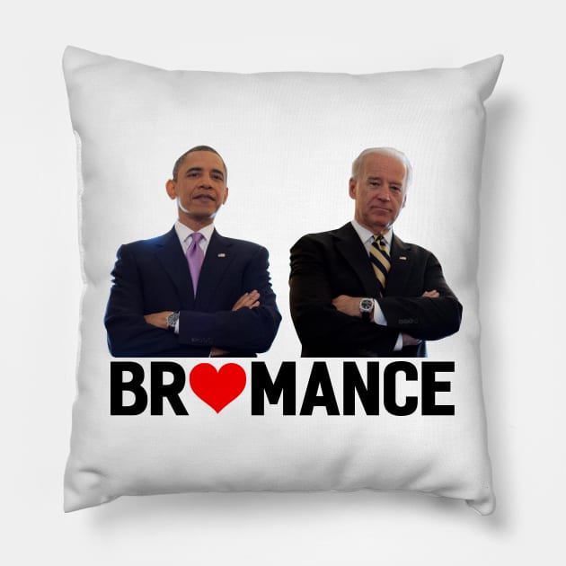 Obama & Biden - bromance Pillow by respublica