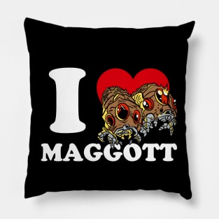 I Heart Maggott Pillow